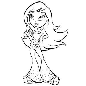 Disegno di Bratz da colorare