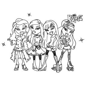 Disegno di Le Bratz da colorare