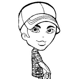 Disegno di Bratz Boy da colorare