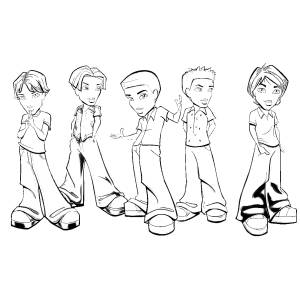 Disegno di Bratz Ragazzi da colorare