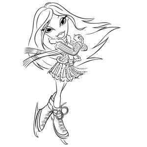 disegno di Bratz Vinessa da colorare
