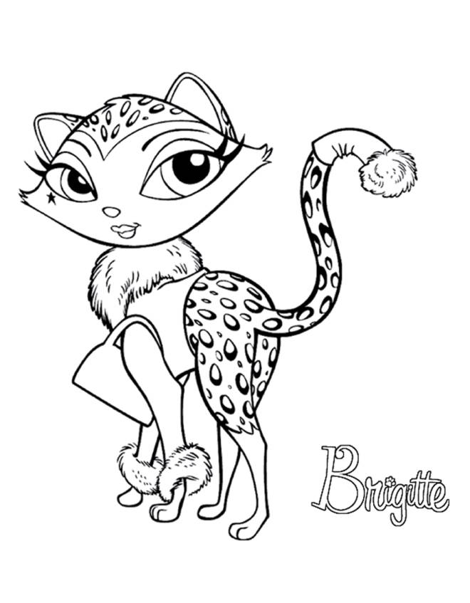 disegno di Brigitte Bratz Petz da colorare