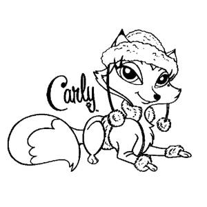 Disegno di Carly Bratz Petz da colorare