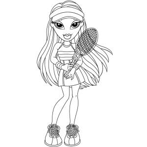 Disegno di Cloe Bratz da colorare