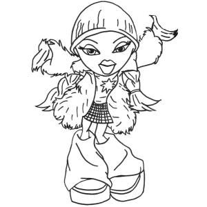Disegno di Dana Bratz da colorare