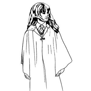 Disegno di Emma Watson da colorare