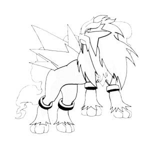 Disegno di Entei da colorare