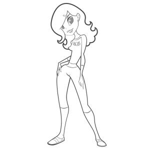 Disegno di Gwen Ben Ten da colorare