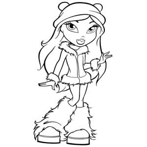 Disegno di Jasmin Bratz da colorare