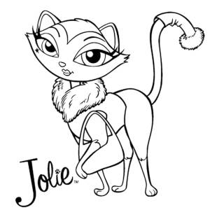Disegno di Joilie Bratz Petz da colorare