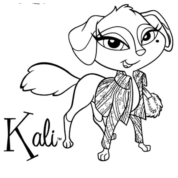 Disegno di Kali Bratz Petz da colorare