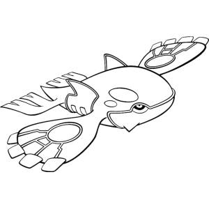 Disegno di Kyogre da colorare