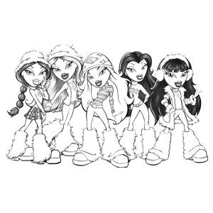 Disegno di Le Bambole Bratz da colorare