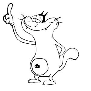 Disegno di Oggy da colorare