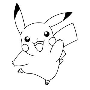 Disegno di Pikachu da colorare