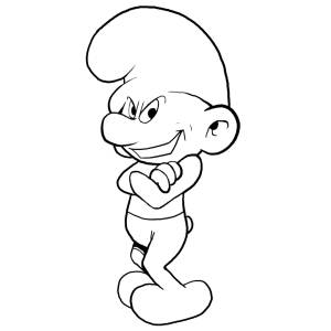 Disegno di Puffo Cattivo da colorare