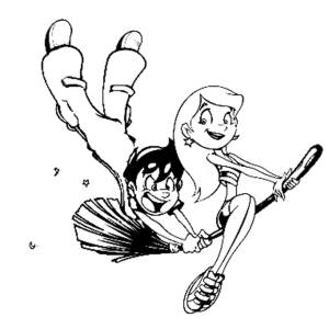 Disegno di Magica Sabrina da colorare