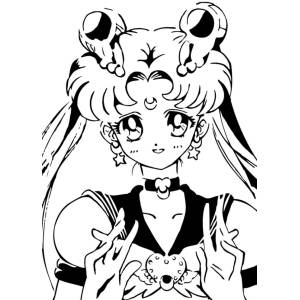 Disegno di Sailor Moon da colorare