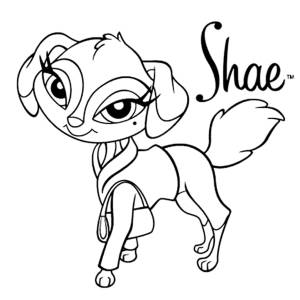 Disegno di Shae Bratz Petz da colorare