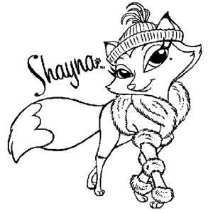 Disegno di Shayna Bratz Petz da colorare