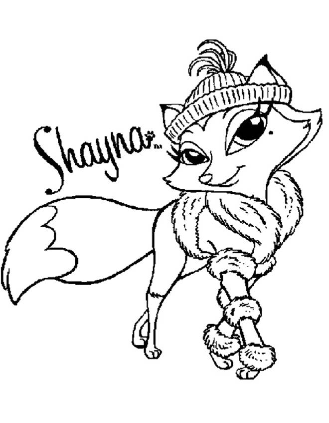 disegno di Shayna Bratz Petz da colorare