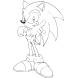 Disegno di Sonic da colorare