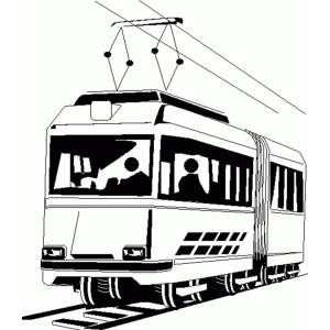 Disegno di Tram da colorare