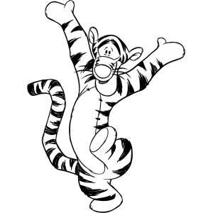Disegno di Tigro da colorare