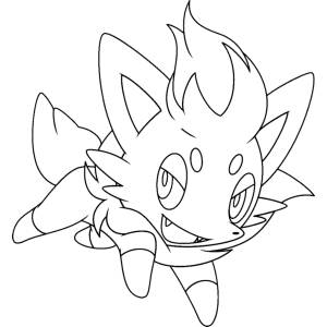 Disegno di Zorua da colorare