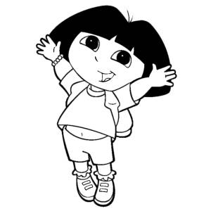Disegno di Dora l'Esploratrice da colorare