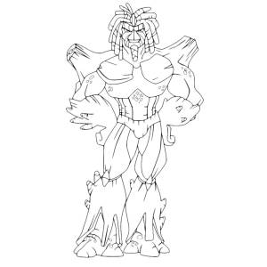 Disegno di Il Signore della Foresta da colorare