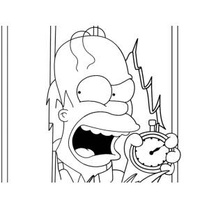 Disegno di Homer dei Simpson da colorare