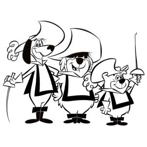 Disegno di I Tre Moschettieri da colorare