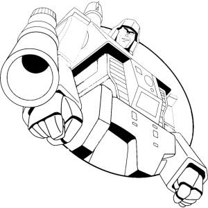 Disegno di Megatron Transformers da colorare