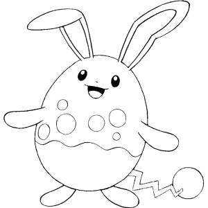 Disegno di Pokemon Azumarill da colorare