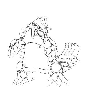 Disegno di Pokemon Groudon da colorare