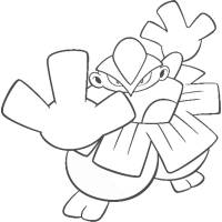 Disegno di Pokemon Hariyama da colorare