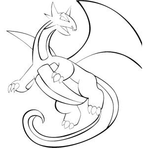 Disegno di Pokemon Salamence da colorare