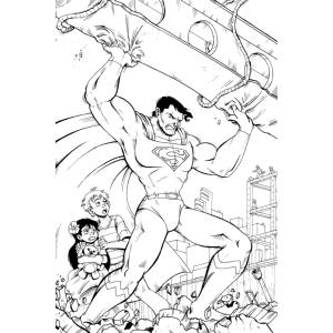 Disegno di Superman Supereroe da colorare