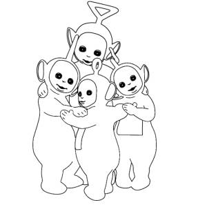Disegno di I Teletubbies da colorare