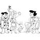 Disegno di The Flintstones da colorare