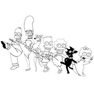 Disegno di The Simpsons da colorare