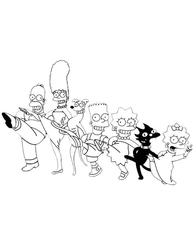 disegno di The Simpsons da colorare