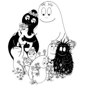 Disegno di La Famiglia Barbapapà da colorare