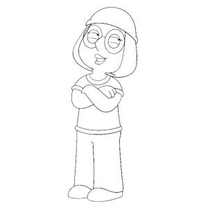 Disegno di Meg Griffin da colorare