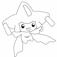 Disegno di Pokemon Jirachi da colorare