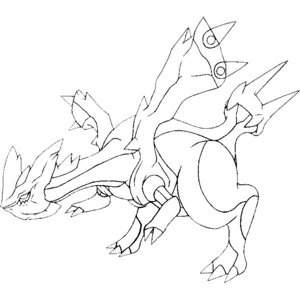 Disegno di Pokemon Kyurem da colorare