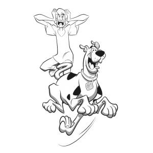 Disegno di Scooby Doo e Shaggy Rogers da colorare