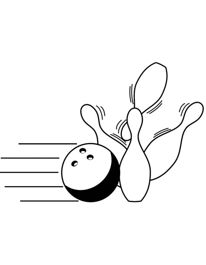 disegno di Bowling da colorare