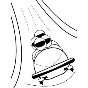 Disegno di Bob sulla Neve da colorare